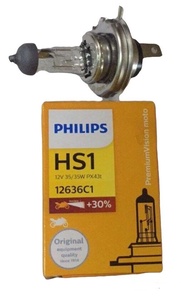 หลอดไฟหน้า สกู๊ปปี้-2012/TTX/R15/MSX/สปาร์ค115ไอ ฟิลิปส์ HS1 12V35W