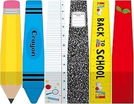 6Pcs Back to School Table Runner Composition Notebook Classroom Decoration First Day of School Penci