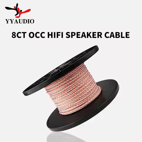 Hifi Speaker Cable 8TC 7N OCC 9mm Pure Copper High-end Speaker Cable Hifi Audio Speaker Wire Loudspe
