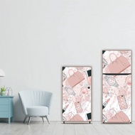 MINIMALIST 1 AND 2 DOOR FRIDGE STICKERS THICK MATERIALELEGAN (NOT-PVC) 5A