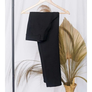 CELANA BAHAN | KERJA | FORMAL | KANTOR | PANJANG | HITAM | DASAR PRIA SLIMFIT COD