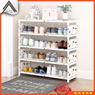 Shoe Rack 5-tier Slipper Container Multipurpose Shelf Book Container