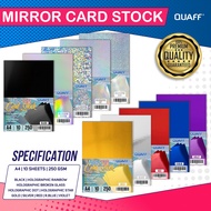 QUAFF 250GSM Mirror Cardstock A4 (10 sheets)