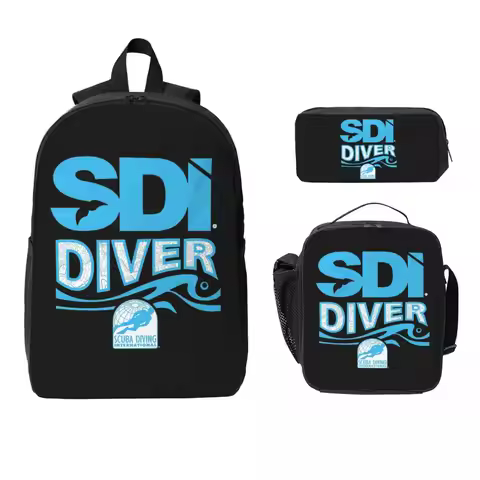 Scuba Diving International (SDI) Backpack Student BookBag School Bag Laptop Shoulder Bags 3ps Insula