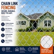 Cyclone Galvanized Chain Link Fence Anti-Rust Galvanized Cyclone Wire Per Roll Farm Garden Fence
