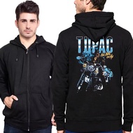 Tupac All Eyez On Me 2Pac Shakur Hoodie Cotton Fleece Material | Pullover & Zipper Hoodie