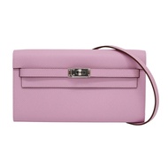 錦葵紫 Epsom牛皮 Kelly to go 肩背包 U刻 銀扣 U AI 006 ZP