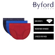 Byford Seluar Dalam Lelaki | (3 Pcs) Forest Men Poly Mesh Mini Brief Underwear - BUB749M