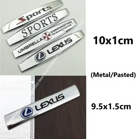 Metal Pasted Badge Stickers For Lexus GS GX IS LS LX NX RX UX CT LC RC F SPORT CT200H GX460 IS250 ES