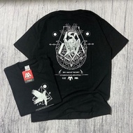 MEN'S SHORT-SLEEVED DISTRO CLOTHES LATEST BLACK SERIES STREETWEAR T-SHIRT/ BARAND LOCAL BANDUNG FULL