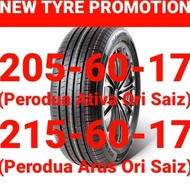 New Tyre Promotion Ready Stock 😎 205-60-17 /215-60-17