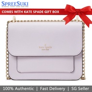 Kate Spade Handbag In Gift Box Crossbody Bag Flap Chain Crossbody Lilac Moon Light Purple # K8518
