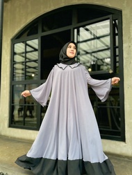 Laura Dress gamis terbaru 2024 simpel polos elegan dan modis baju pesta mewah ukuran jumbo