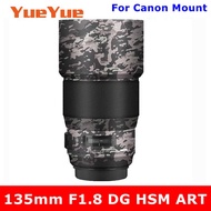 Para sa Sigma 135mm F1.8 DG HSM Art ( Para sa Canon EF Mount ) Anti-Scratch Camera Lens Sticker Prot