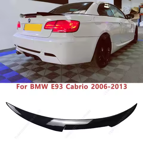 Gloss Black V Style Rear Spoiler For BMW E93 320i 320d 325i 330Xi 330Xd 335Xi Cabrio 2006-2013 Bodyk