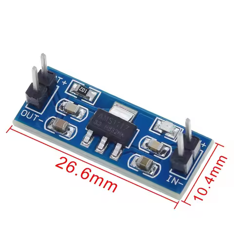 1/5/10pcs AMS1117 3.3V 5V DC-DC Step-Down Power Supply Module AMS1117-5.0V Power Buck Module AMS1117