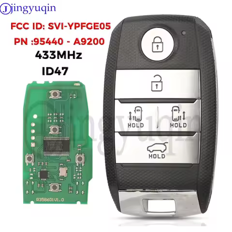 jingyuqin 433MHz ID47 Chip FCCID: SVI-YPFGE05 P/N:95440-A9200 5B Smart Remote Car Key For KIA Carniv