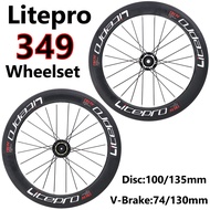 Litepro wheelset 349 16inch bicycle wheel set 8/9/10/10/11 speed  349 DISC brake folding bike wheel set