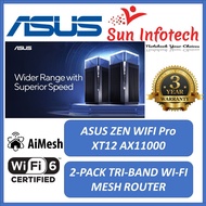 [Brand new] ASUS Zen WIFI Pro XT12 AX11000 Tri-Band WiFi 6 Mesh WIFI System (1Pack /2 pack)-3 year warranty