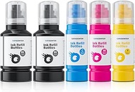 Officenter T502 502 Ink Refill Bottles for Ecotank ET2760 ET-4760 ET2750 ET-3760 ET-2850 ET-15000 ST