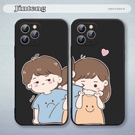Straight edge Soft phone case cover Couple Cute Lover for OPPO F11 F9 Pro F7 F5 F1S