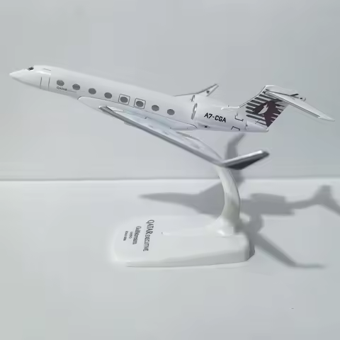 JASON TUTU Qatar Airways Gulfstream G650 Aircraft Diecast 1/200 Scale Planes Airplane Model Plane Mo