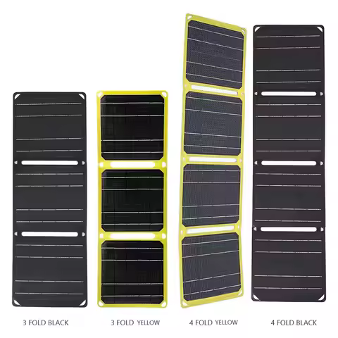 ​30W/40W 5V Portable Solar Panel Foldable Solar Power Bank Battery Phone Charger PD 20W QC 3.0 5V 9V