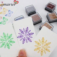 MARIER Ink Pad Stamp, Metallic Mini Craft Ink Pad, Seal Easy Application DIY Printing Pad DIY