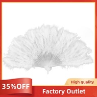 LADIES  FAN 1920s  BURLESQUE FANCY DRESS COSTUME ACCESSORY - White