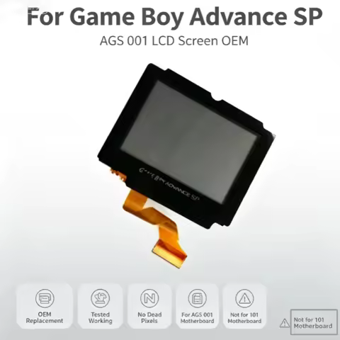 For Game Boy Advance SP GBA SP AGS 001 Screen LCD OEM Work with 001 motherboard