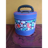 TAS RANTANG /TAS TENONG BULAT 5 liter TEMPAT BERAS MUAT 5 LITER COCOK UNTUK KONDANGAN/KOSMETIK/DLL