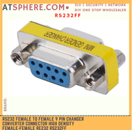 RS232 Female to Female 9 Pin Changer Converter Connector High Density Female-Female RS232 RS232FF
