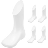 5 pcs Children Foot Mannequin: Plastic Small Mannequin Feet White Baby Sock for Home Shop Socks Shoe
