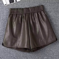 Elizabethgrosir1 Leather Hotpants Premium Mewah sama warna Ecer Reseller Bahan kulit lembut nyaman p