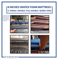 ♞Original URATEX 6 Inch Thick Foam Mattress W Cotton Cover - 30x75- 36x75- 48x75- 54x75- 60x75-72x7