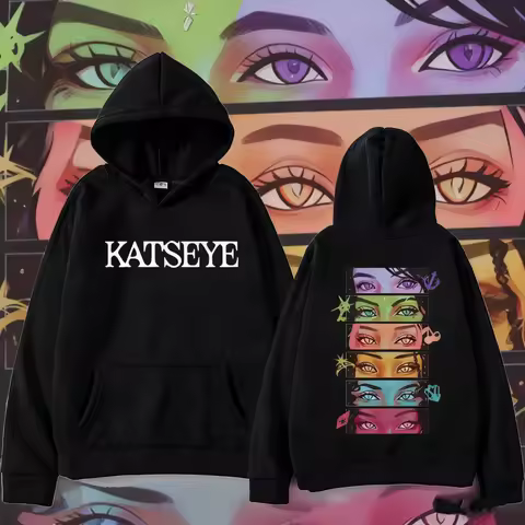 2025-26 Autumn/Winter Con Gráficos De Grupo De Chicas Coreanas KATSEYE Para Hombres 100% cotton prin