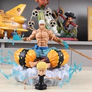 [Speedy Shipment] Ready Stock One Piece One Piece GK Statue Anilu Doll Sound Thunder Fruit Sitting Posture Thunder God Figure Model Decoration Peripheral Box