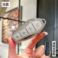 Vỏ chìa khóa ô tô TPU kiểu dáng tinh thể kim cương bảo vệ dây chuyền giá đỡ điều khiển từ xa thông m