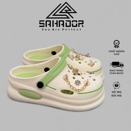 SAHADOR women's sandals and slippers with padded sole and closed toe, free cute sticker, new model H