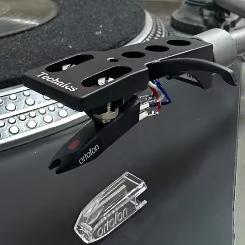 Ortofon OM 5E Moving Magnet DJ Cartridge premounted on turntable headshell for Super Pro S technics 