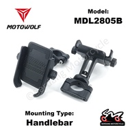 MOTOWOLF Phone Holder Motorcycle Bicycle GPS Handphone Bracket Bike Motor Pemegang Telefon Bimbit Ba