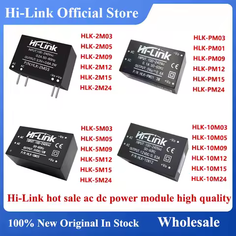 Hilink 3W 5W 10W 220V 240V 5V 12V 24V AC DC Converter HLK-PM01 NewOriginal Power Supply Module PM12 