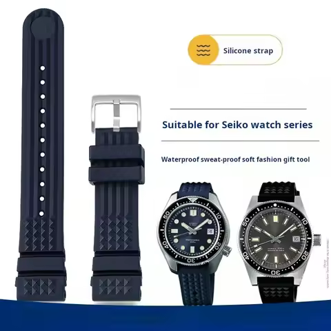For Seiko Prospex Skx007 SRP307 313 SKX779 SKX781 Water Ghost 20mm 22mm Diver Rubber Watch Strap Men