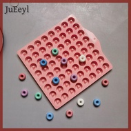 JuEeyl 1Pc 64Cavities Mini Doughnut Silicone Molds DIY Chocolate Candy Mold for Muffin Jelly Gummy H