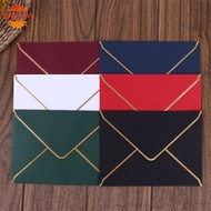 Solid Color Envelope 7'' x 5'' Vintage Bronzing Envelope for Baby Shower Wedding