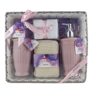 Simple Indulgence Fancy Straw Basket Bath Set Collection