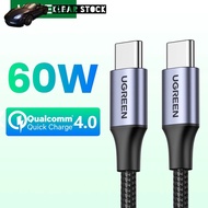 UGREEN USB Type C To USB C Data Charging Cable Android Samsung PD 60W Fast Charger for iPhone Macboo