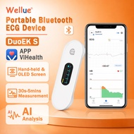 Wellue DuoEK S Holter Ecg Electrocardiogram Heart Rate Ecg Monitor Portable Ekg for ios Personal Ecg