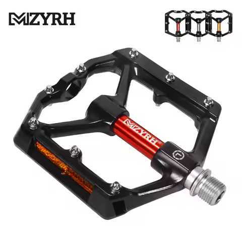 MZYRH Reflective Bicycle Pedals Ultralight Aluminum Sealed Bearings Road Bmx Mtb Pedals Non-Slip Wat