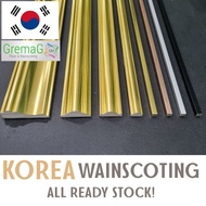 🧡Ready Stock🧡 WAINSCOTING SOLID GOLD COLOR PVC/Made in KOREA/Black wainscoting/Rose gold wainscoting/High quality/Gold